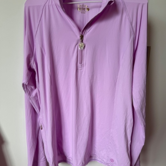 NWOT Lilly Pulitzer Luxletic Marion Half Zip Sunguard - Picture 2 of 2